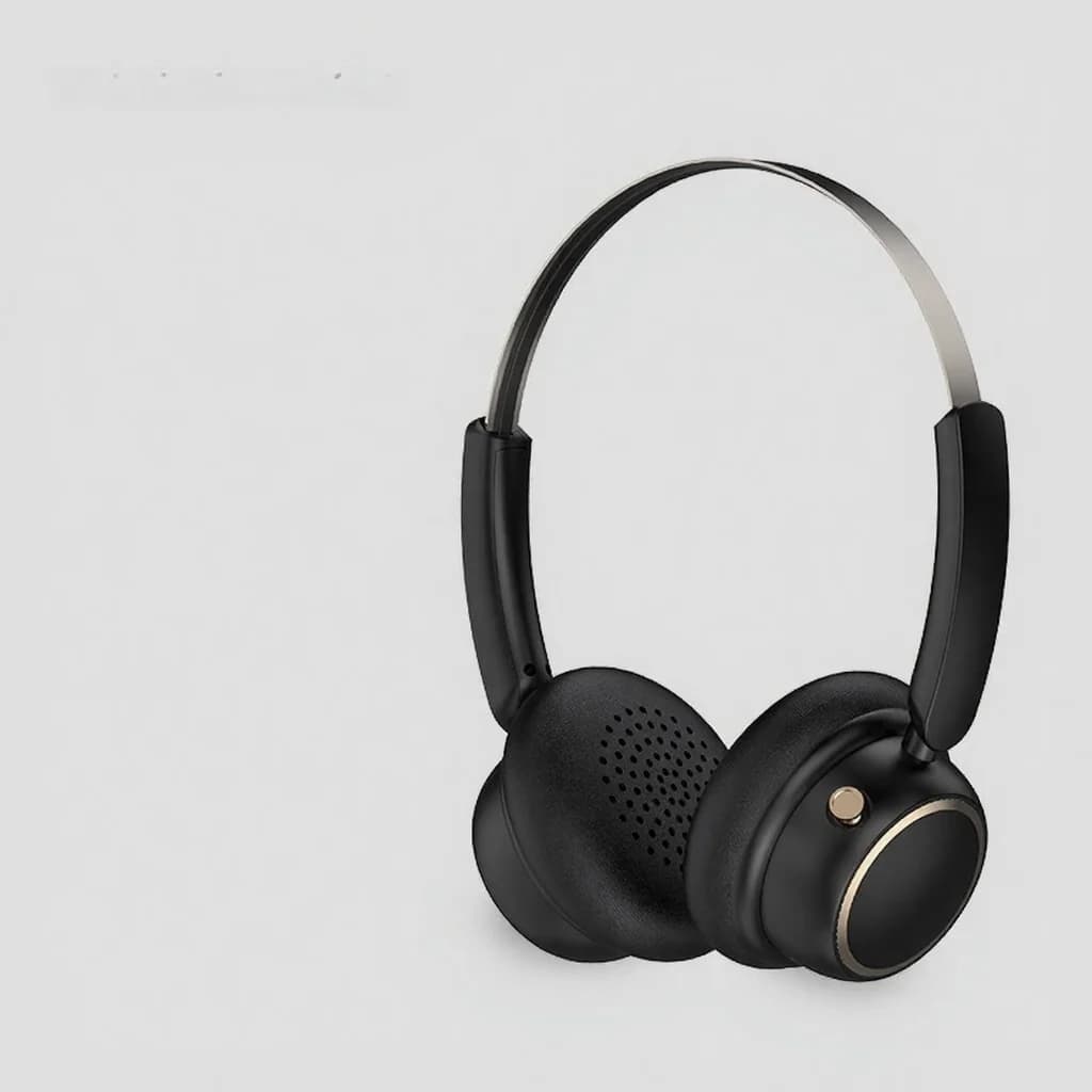אוזניות Bluetooth אלחוטיות בסגנון רטרו עם רצועת ראש מתכתית וסוללה חזקה