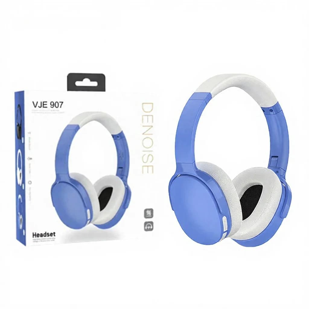 אוזניות Bluetooth אלחוטיות מעל האוזן עם 3 מצבי EQ ומיקרופון