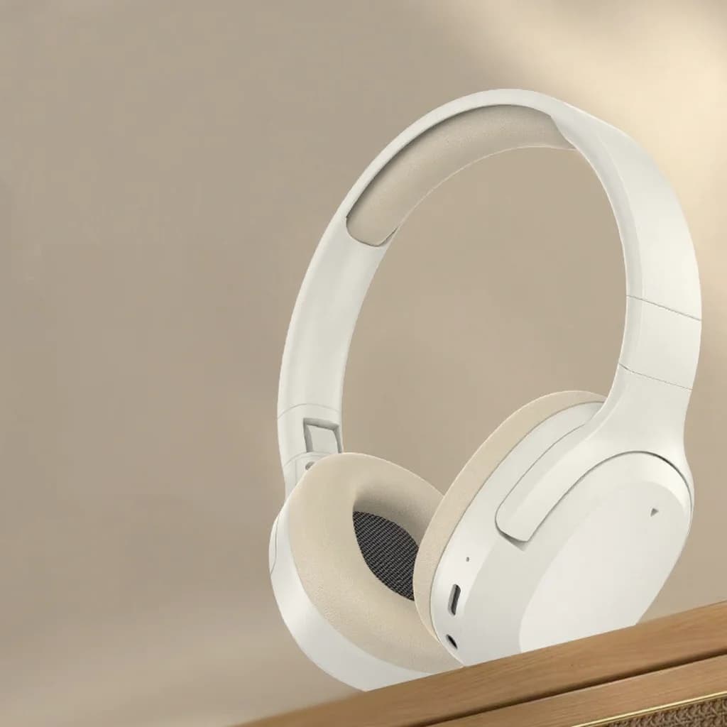 אוזניות Bluetooth מעל האוזן עם בס, AUX ותמיכה בכרטיס TF