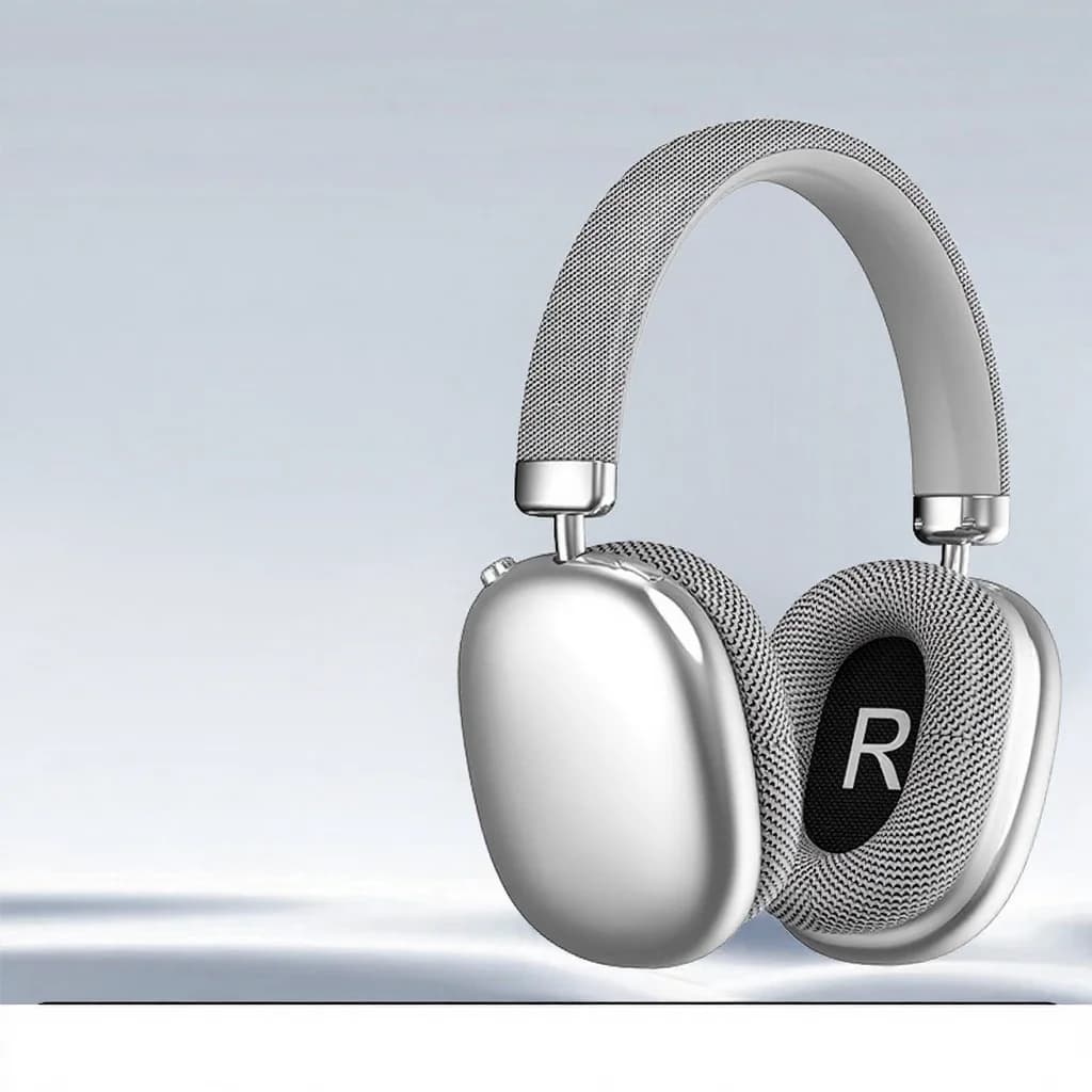 אוזניות אלחוטיות Bluetooth מעל האוזן עם רדיו FM וחריץ לכרטיס TF