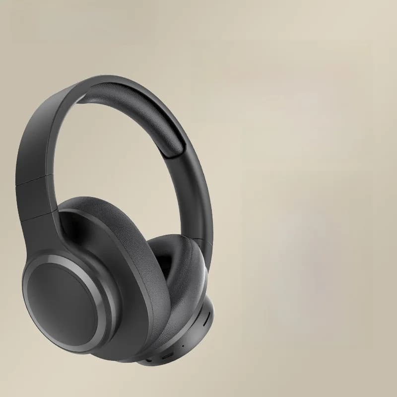אוזניות Bluetooth אלחוטיות מעל האוזן עם רדיו FM וחריץ לכרטיס TF