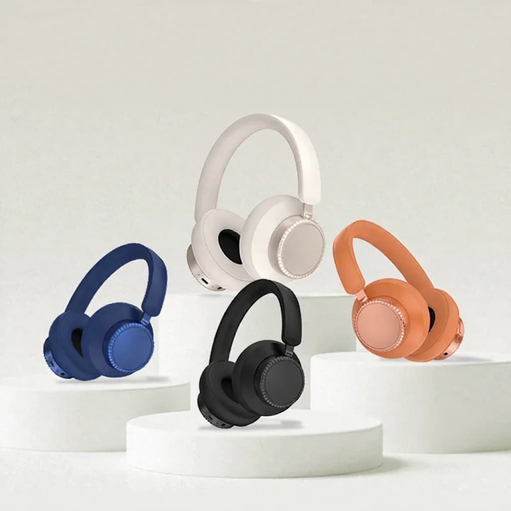 אוזניות אלחוטיות Bluetooth עם ביטול רעשים אקטיבי ומיקרופון