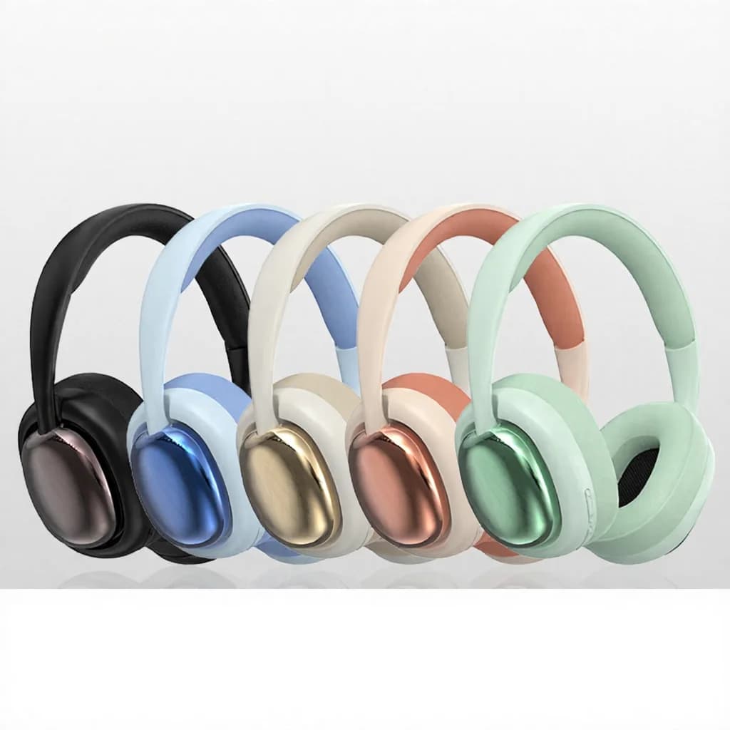 אוזניות אלחוטיות מעל האוזן עם Bluetooth 5.3 וסוללה חזקה