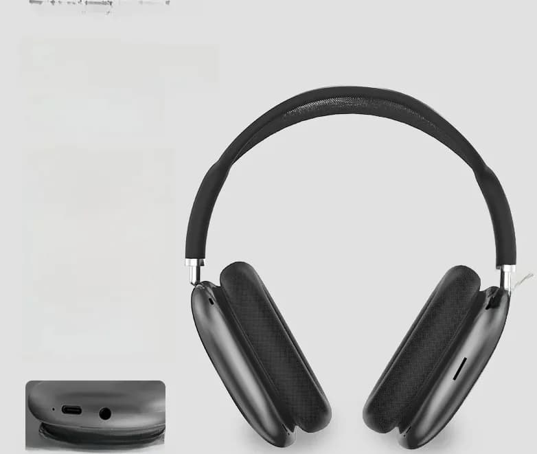 אוזניות מעל האוזן Bluetooth 5.4 עם כפתור סיבובי ורדיו FM