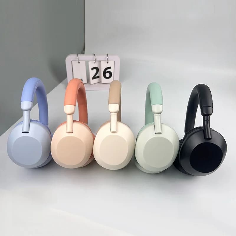 אוזניות אלחוטיות Bluetooth מעל האוזן עם באס עמוק ומיקרופון