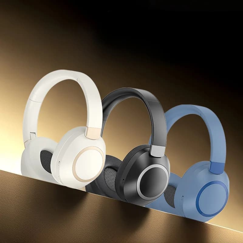 אוזניות סטריאו אלחוטיות Bluetooth עם ביטול רעשים אקטיבי