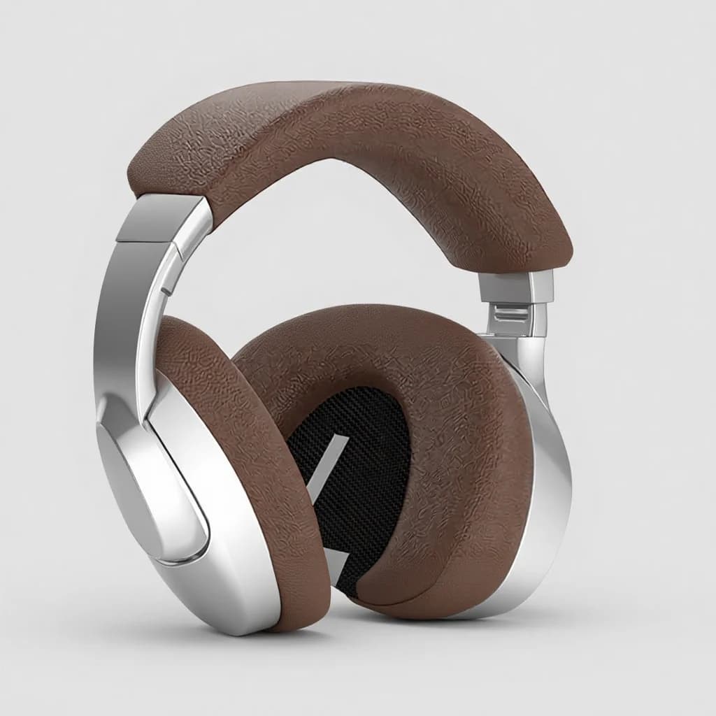 אוזניות Bluetooth אלחוטיות בסגנון רטרו Over-Ear סטריאו עם מיקרופון