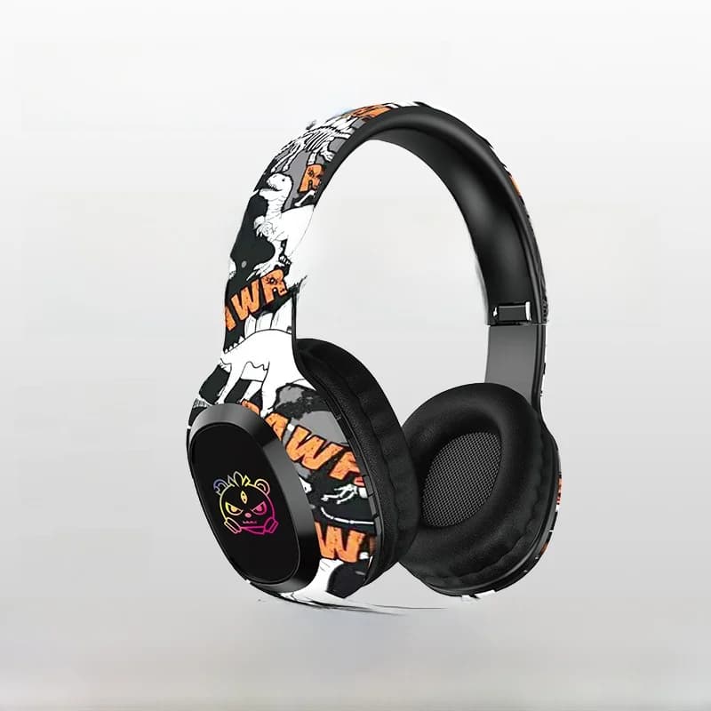 אוזניות אלחוטיות מעל האוזן עם חריץ לכרטיס TF ו-Bluetooth