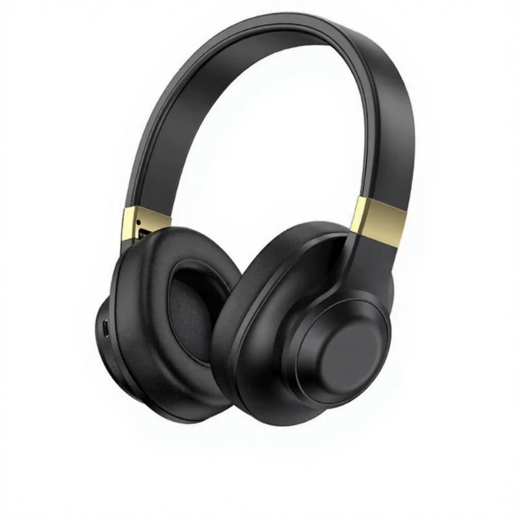 אוזניות אלחוטיות Bluetooth מעל האוזן עם באס עמוק וסוללה חזקה