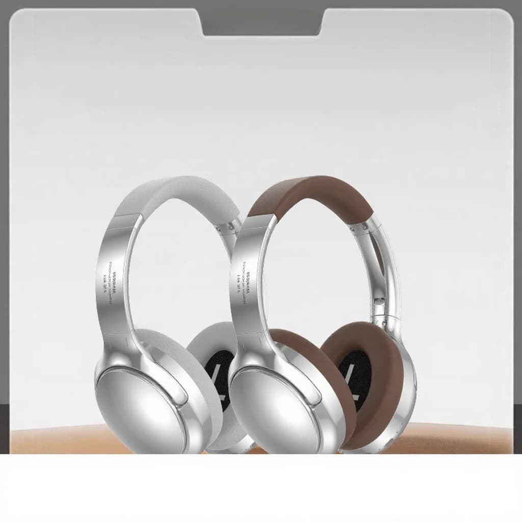 אוזניות Bluetooth רטרו מעל האוזן עם רדיו FM ומצב קווי