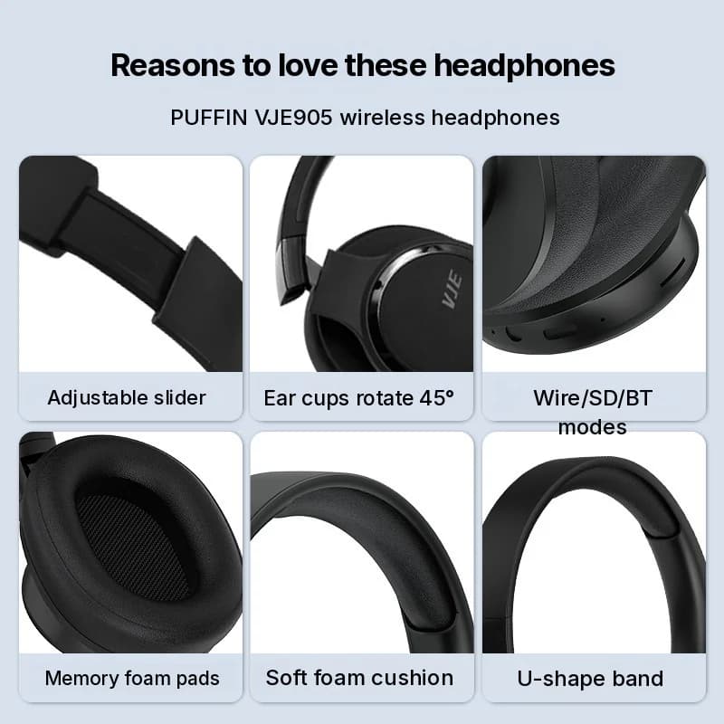 אוזניות אלחוטיות עם חיי סוללה ארוכים ו-Bluetooth 5.4