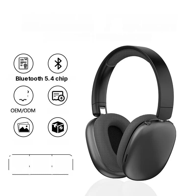 אוזניות אלחוטיות Bluetooth קשת עם רדיו FM וחריץ לכרטיס TF