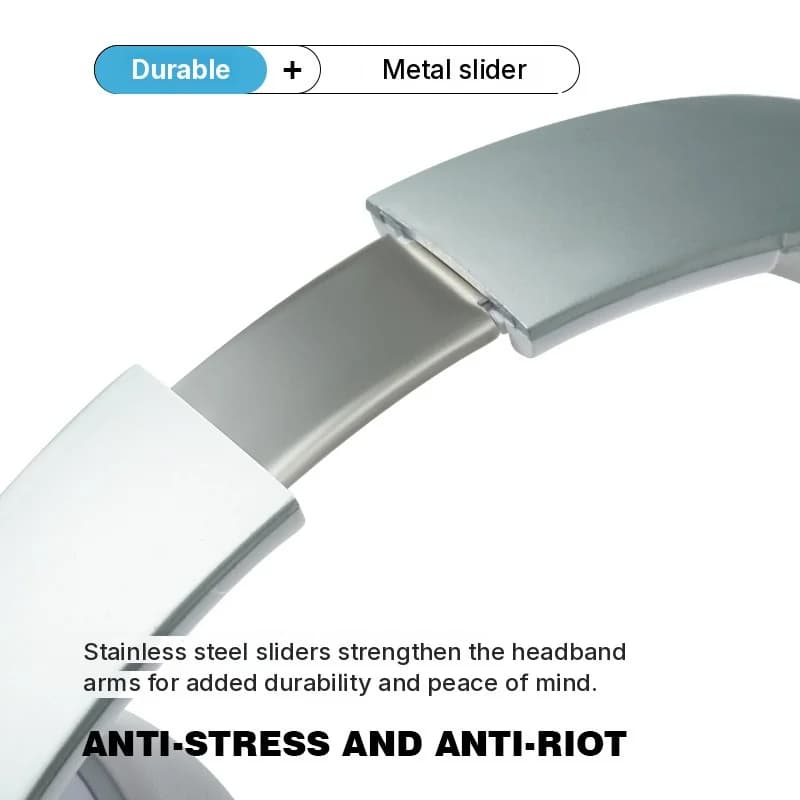 אוזניות אלחוטיות Bluetooth מעל האוזן עם סוללה חזקה