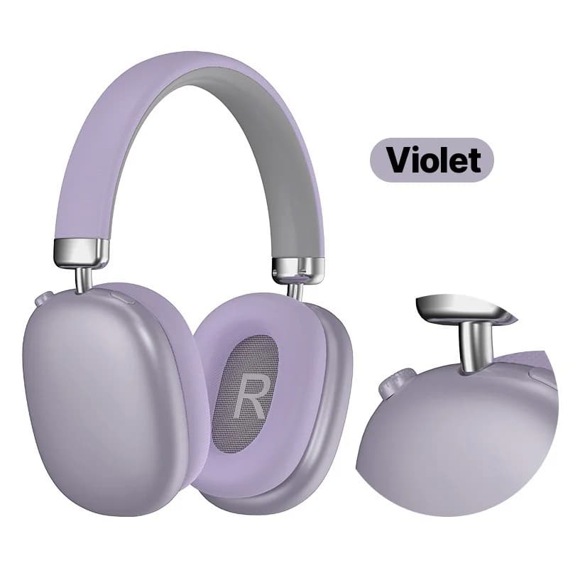 אוזניות אלחוטיות מעל האוזן Bluetooth 5.4 סוללה חזקה מתקפלות