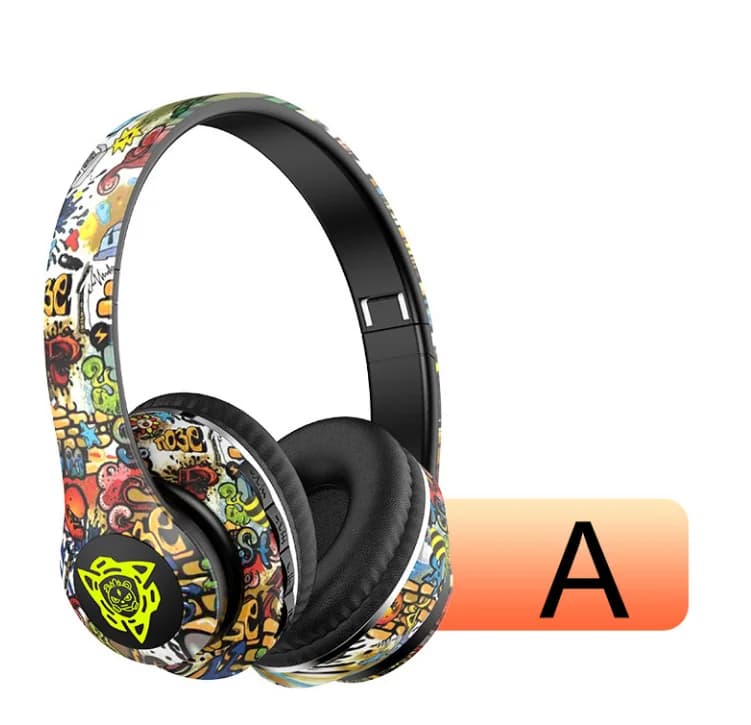 Wireless Bluetooth Over-Ear Headphones with Mic, 40mm Driver, 350mAh Battery